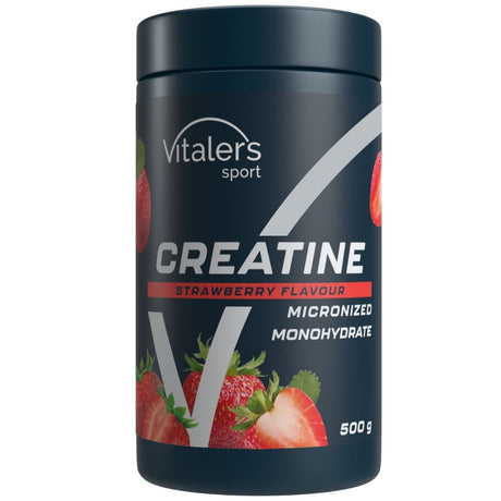 Vitaler's Sport Micronized Creatine Monohydrate 5000 mg, Strawberry - 500 g