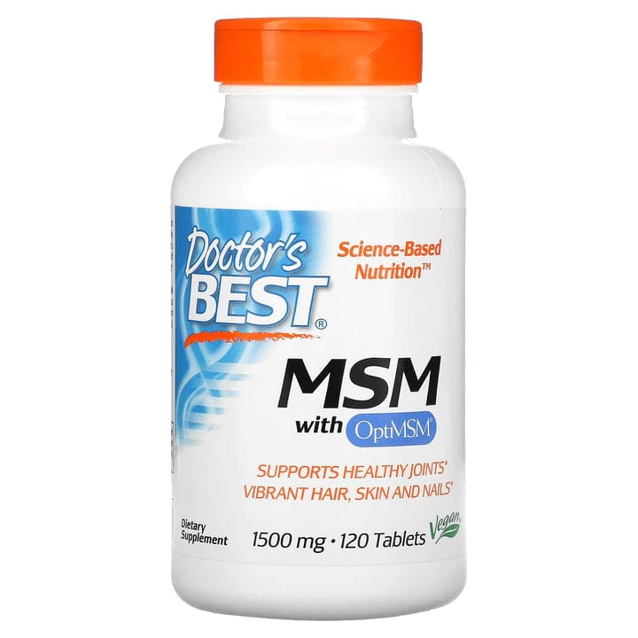 Doctor's Best MSM with OptiMSM 1500 mg - 120 Tablets