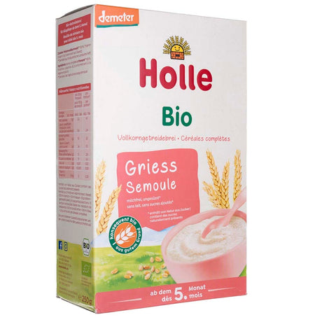 Holle Organic Wholegrain Cereal Semolina from 5. month - 250 g